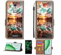 Aroepurt Coque Compatible pour Emporia SUPEREASY Coque Étui Housse Case Support [avec Film Protecteur HD d'une dureté de 9H] [Blocage RFID][Effet Lumineux Sombre] LPT-FJ