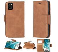 Aroepurt Coque Compatible pour Energizer U506S Coque Étui Housse Case Support [avec Trempé 9H Protection D'écran] YZW Brown