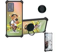 Aroepurt Coque Compatible pour Energizer Ultimate U506S Coque Étui [avec Trempé 9H Protection D'écran] Case Support de Bague PC + Silicone DJH-PZX