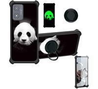 Aroepurt Coque Compatible pour Energizer Ultimate U506S Coque Étui [avec Trempé 9H Protection D'écran] Case Support de Bague PC + Silicone YGH-HBX