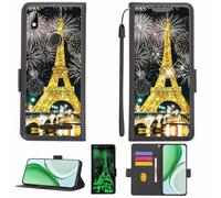 Aroepurt Coque Compatible pour Epik One Excalibur LTE X547 Coque Étui Housse Case Support [avec Film Protecteur HD d'une dureté de 9H] [Blocage RFID][Paillettes dorées + Brillantes] LPT-TT