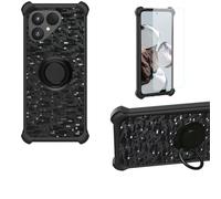 Aroepurt Coque Compatible pour Fairphone 6 Gen.6 Coque Étui [avec Trempé 9H Protection D'écran] Case Support de Bague PC + Silicone TZZH-HEI