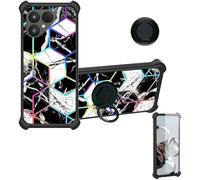 Aroepurt Coque Compatible pour Fairphone 6 Gen.6 Coque Étui [avec Trempé 9H Protection D'écran] Case Support de Bague PC + Silicone IMDH-HS