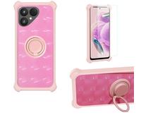 Aroepurt Coque Compatible pour Fairphone 6 Gen.6 Coque Étui [avec Trempé 9H Protection D'écran] Case Support de Bague PC + Silicone TZZH-Fen