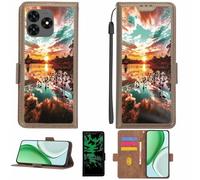 Aroepurt Coque Compatible pour Hammer Blade Va 5G Coque Étui Housse Case Support [avec Film Protecteur HD d'une dureté de 9H] [Blocage RFID][Effet Lumineux Sombre] LPT-FJ