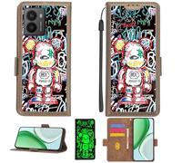 Aroepurt Coque Compatible pour HMD Fuse Coque Étui [avec Trempé 9H Protection D'écran][Blocage RFID][Effet Lumineux] PTZ-MXX