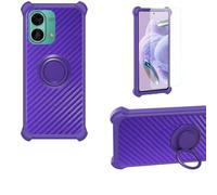 Aroepurt Coque Compatible pour HMD Pulse 2 Pro Coque Étui [avec Trempé 9H Protection D'écran] Case Support de Bague PC + Silicone TZZH-ZI