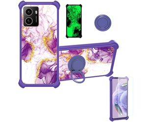 Aroepurt Coque Compatible pour HMD Pulse Coque Étui [avec Trempé 9H Protection D'écran] Case Support de Bague PC + Silicone JSZ-ZDL