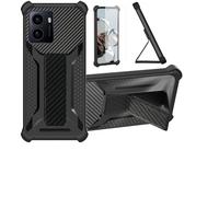 Aroepurt Coque Compatible pour HMD Pulse+ Plus Coque Étui Case Cover Hybride [avec Protection d'écran en Verre trempé] [Support magnétique Pliable] Noir