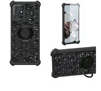 Aroepurt Coque Compatible pour HMD Vibe 5G Coque Étui [avec Trempé 9H Protection D'écran] Case Support de Bague PC + Silicone TZZH-HEI