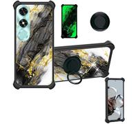 Aroepurt Coque Compatible pour Honor Play9C Nic-Lx3P Coque Étui [avec Trempé 9H Protection D'écran] Case Support de Bague PC + Silicone JSH-HDL