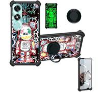 Aroepurt Coque Compatible pour Honor Play9C Nic-Lx3P Coque Étui [avec Trempé 9H Protection D'écran] Case Support de Bague PC + Silicone YGH-MXX