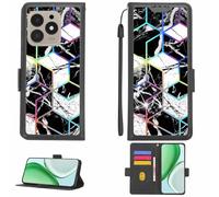 Aroepurt Coque Compatible pour Hotwav Note 13 Max Coque Étui Housse Case Support [avec Film Protecteur HD d'une dureté de 9H] [Blocage RFID][Effet de réfraction] LPT-HS