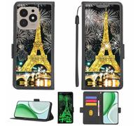 Aroepurt Coque Compatible pour Hotwav Note 13 Max Coque Étui Housse Case Support [avec Film Protecteur HD d'une dureté de 9H] [Blocage RFID][Paillettes dorées + Brillantes] LPT-TT