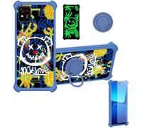 Aroepurt Coque Compatible pour Konrow TOUCH55 Plus Coque Étui [avec Trempé 9H Protection D'écran] Case Support de Bague PC + Silicone JSL-TYX