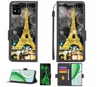 Aroepurt Coque Compatible pour Konrow TOUCH55 Plus Coque Étui Housse Case Support [avec Film Protecteur HD d'une dureté de 9H] [Blocage RFID][Paillettes dorées + Brillantes] LPT-TT