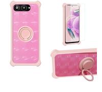 Aroepurt Coque Compatible pour Lava Blaze AMOLED 2 LXX523 Coque Étui [avec Trempé 9H Protection D'écran] Case Support de Bague PC + Silicone TZZH-Fen