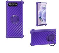 Aroepurt Coque Compatible pour Lava Blaze AMOLED 2 LXX523 Coque Étui [avec Trempé 9H Protection D'écran] Case Support de Bague PC + Silicone TZZH-ZI