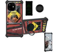 Aroepurt Coque Compatible pour Lava Play Ultra LXX521 Coque Étui [avec Trempé 9H Protection D'écran] Case Support de Bague PC + Silicone YGH-JGP