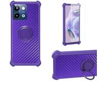Aroepurt Coque Compatible pour Lava Storm Lite 5g Lxx517 Coque Étui [avec Trempé 9H Protection D'écran] Case Support de Bague PC + Silicone TZZH-ZI