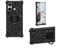 Aroepurt Coque Compatible pour Lava Storm Play LXX522 Coque Étui [avec Trempé 9H Protection D'écran] Case Support de Bague PC + Silicone TZZH-HEI