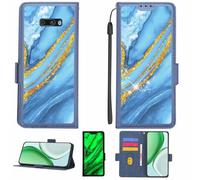 Aroepurt Coque Compatible pour LG G8X ThinQ Coque Étui Housse Case Support [avec Film Protecteur HD d'une dureté de 9H] [Blocage RFID][Paillettes dorées + Brillantes] LPT-LDL