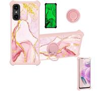 Aroepurt Coque Compatible pour Logicom Comet Coque Étui [avec Trempé 9H Protection D'écran] Case Support de Bague PC + Silicone JSF-FDL