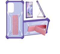 Aroepurt Coque Compatible pour Logicom Elio Coque Étui Case Cover Hybride [avec Protection d'écran en Verre trempé] [Support magnétique Pliable] Violet