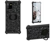 Aroepurt Coque Compatible pour Logicom EZY 2 Coque Étui [avec Trempé 9H Protection D'écran] Case Support de Bague PC + Silicone TZZH-HEI