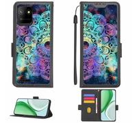 Aroepurt Coque Compatible pour Logicom EZY 2 Coque Étui Housse Case Support [avec Film Protecteur HD d'une dureté de 9H] [Blocage RFID][Effet de réfraction] LPT-HTT