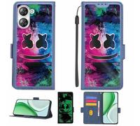 Aroepurt Coque Compatible pour MEIZU Mblu 21 m416l Coque Étui Housse Case Support [avec Film Protecteur HD d'une dureté de 9H] [Blocage RFID][Effet Lumineux Sombre] LPT-BQ