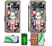 Aroepurt Coque Compatible pour MEIZU Mblu 21 m416l Coque Étui Housse Case Support [avec Film Protecteur HD d'une dureté de 9H] [Blocage RFID][Effet Lumineux Sombre] LPT-MXX