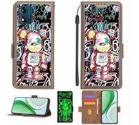 Aroepurt Coque Compatible pour Motorola Moto E13 Coque Étui Housse Case Support [avec Film Protecteur HD d'une dureté de 9H] [Blocage RFID][Effet Lumineux Sombre] LPT-MXX