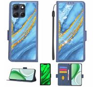 Aroepurt Coque Compatible pour Motorola Moto G86 5G Coque Étui Housse Case Support [avec Film Protecteur HD d'une dureté de 9H] [Blocage RFID][Paillettes dorées + Brillantes] LPT-LDL