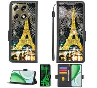 Aroepurt Coque Compatible pour Motorola Signature 5G Coque Étui [avec Trempé 9H Protection D'écran][Blocage RFID][Paillettes dorées + Brillantes] PTH-TT