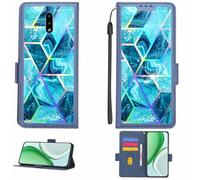 Aroepurt Coque Compatible pour Nokia 2.3 Coque Étui Housse Case Support [avec Film Protecteur HD d'une dureté de 9H] [Blocage RFID][Effet de réfraction] LPT-LS