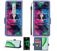 Aroepurt Coque Compatible pour Nokia 7.1 Coque Étui Housse Case Support [avec Film Protecteur HD d'une dureté de 9H] [Blocage RFID][Effet Lumineux Sombre] LPT-BQ