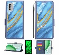 Aroepurt Coque Compatible pour Nokia G60 5G Coque Étui Housse Case Support [avec Film Protecteur HD d'une dureté de 9H] [Blocage RFID][Paillettes dorées + Brillantes] LPT-LDL