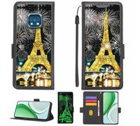 Aroepurt Coque Compatible pour Nokia XR20 Coque Étui Housse Case Support [avec Film Protecteur HD d'une dureté de 9H] [Blocage RFID][Paillettes dorées + Brillantes] LPT-TT