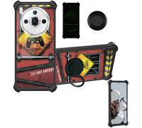 Aroepurt Coque Compatible pour Nubia Z60S Pro Coque Étui [avec Trempé 9H Protection D'écran] Case Support de Bague PC + Silicone YGH-JGP