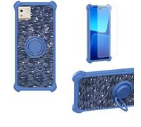 Aroepurt Coque Compatible pour Onyx Boox P6 Pro Coque Étui [avec Trempé 9H Protection D'écran] Case Support de Bague PC + Silicone TZZH-LAN