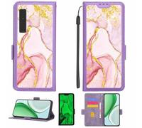 Aroepurt Coque Compatible pour Onyx Boox Palma 2 ePaper eReader Coque Étui Housse Case Support [avec Film Protecteur HD d'une dureté de 9H] [Blocage RFID][Paillettes dorées + Brillantes] LPT-FDL