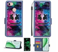 Aroepurt Coque Compatible pour Oppo A73 4G Coque Étui Housse Case Support [avec Film Protecteur HD d'une dureté de 9H] [Blocage RFID][Effet Lumineux Sombre] LPT-BQ