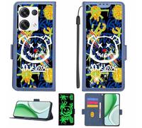 Aroepurt Coque Compatible pour Oppo Reno8 Pro Plus Coque Étui Housse Case Support [avec Film Protecteur HD d'une dureté de 9H] [Blocage RFID][Paillettes dorées + Brillantes] LPT-TYX