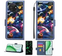 Aroepurt Coque Compatible pour Oscal Tiger 12 Coque Étui Housse Case Support [avec Film Protecteur HD d'une dureté de 9H] [Blocage RFID][Effet Lumineux Sombre] LPT-XQ