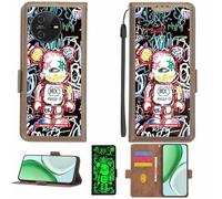 Aroepurt Coque Compatible pour Oscal Tiger 12 Coque Étui Housse Case Support [avec Film Protecteur HD d'une dureté de 9H] [Blocage RFID][Effet Lumineux Sombre] LPT-MXX