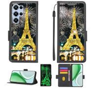 Aroepurt Coque Compatible pour OUKITEL C61 Coque Étui [avec Trempé 9H Protection D'écran][Blocage RFID][Paillettes dorées + Brillantes] PTH-TT