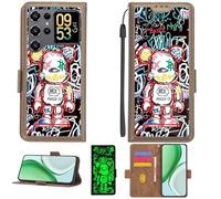 Aroepurt Coque Compatible pour Oukitel C62 Pro Coque Étui [avec Trempé 9H Protection D'écran][Blocage RFID][Effet Lumineux] PTZ-MXX