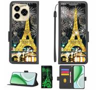 Aroepurt Coque Compatible pour Oukitel C65 Pro Coque Étui Housse Case Support [avec Film Protecteur HD d'une dureté de 9H] [Blocage RFID][Paillettes dorées + Brillantes] LPT-TT