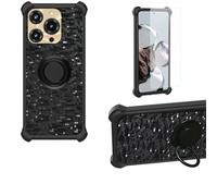 Aroepurt Coque Compatible pour OUKITEL C69 Coque Étui [avec Trempé 9H Protection D'écran] Case Support de Bague PC + Silicone TZZH-HEI